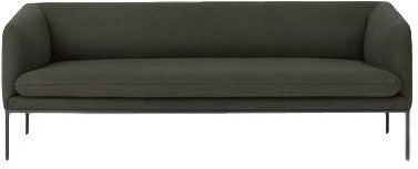 Ferm Living Turn Sofa 3 Wool, Solid Dark Green