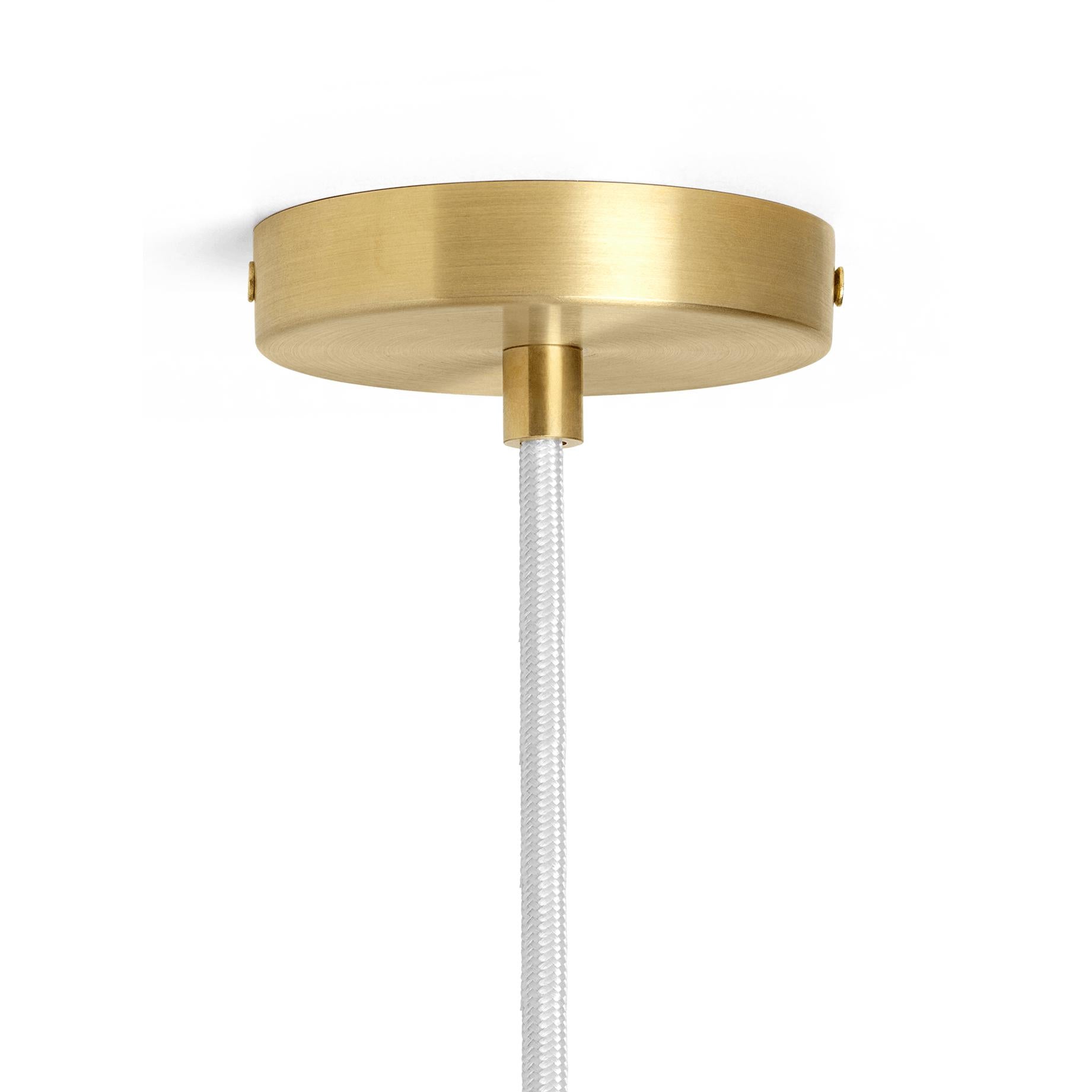 Ferm Living Vuelta ophæng lampe messing Ø60 cm, hvid