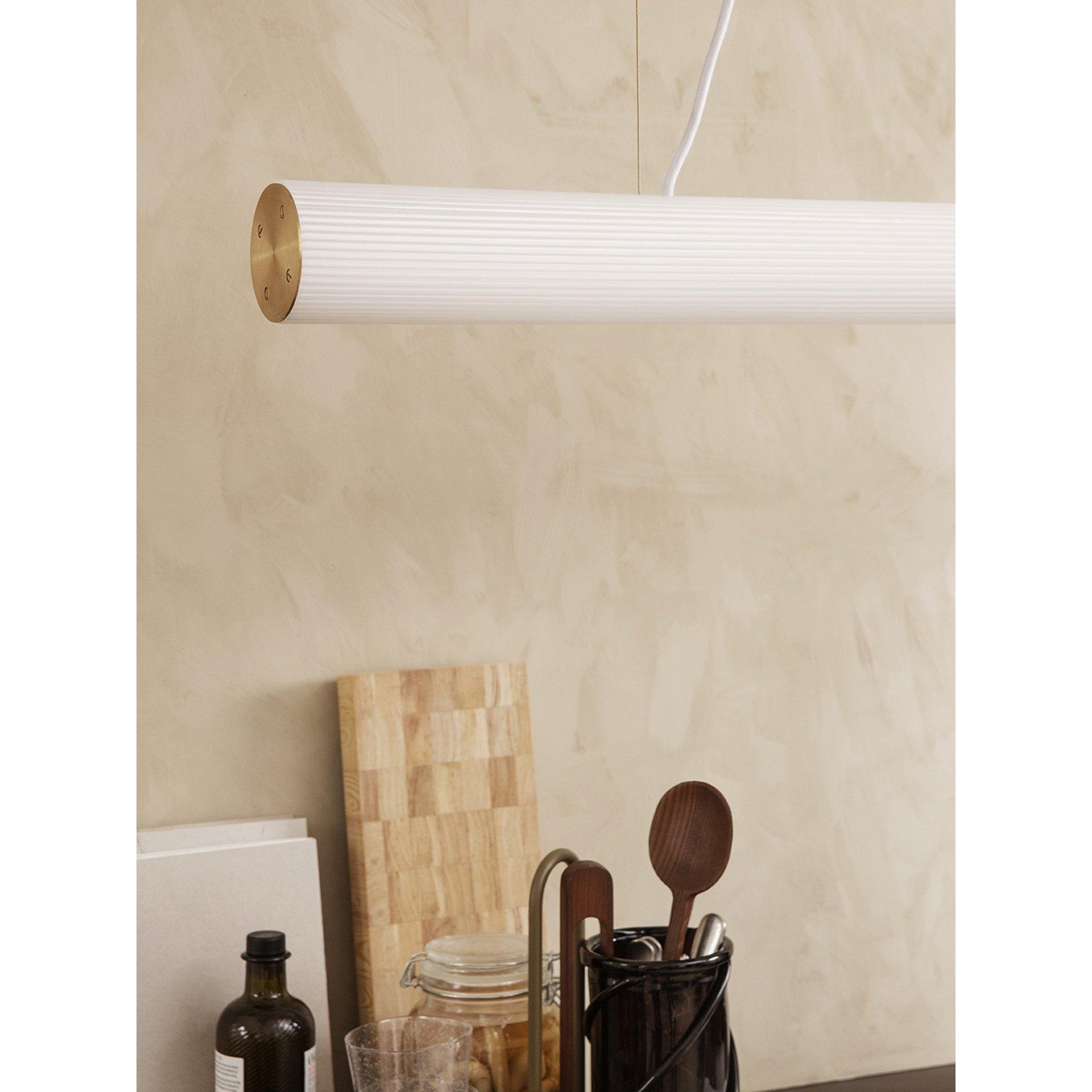 Ferm Living Vuelta Suspension Lamp Messing Ø60 cm, White