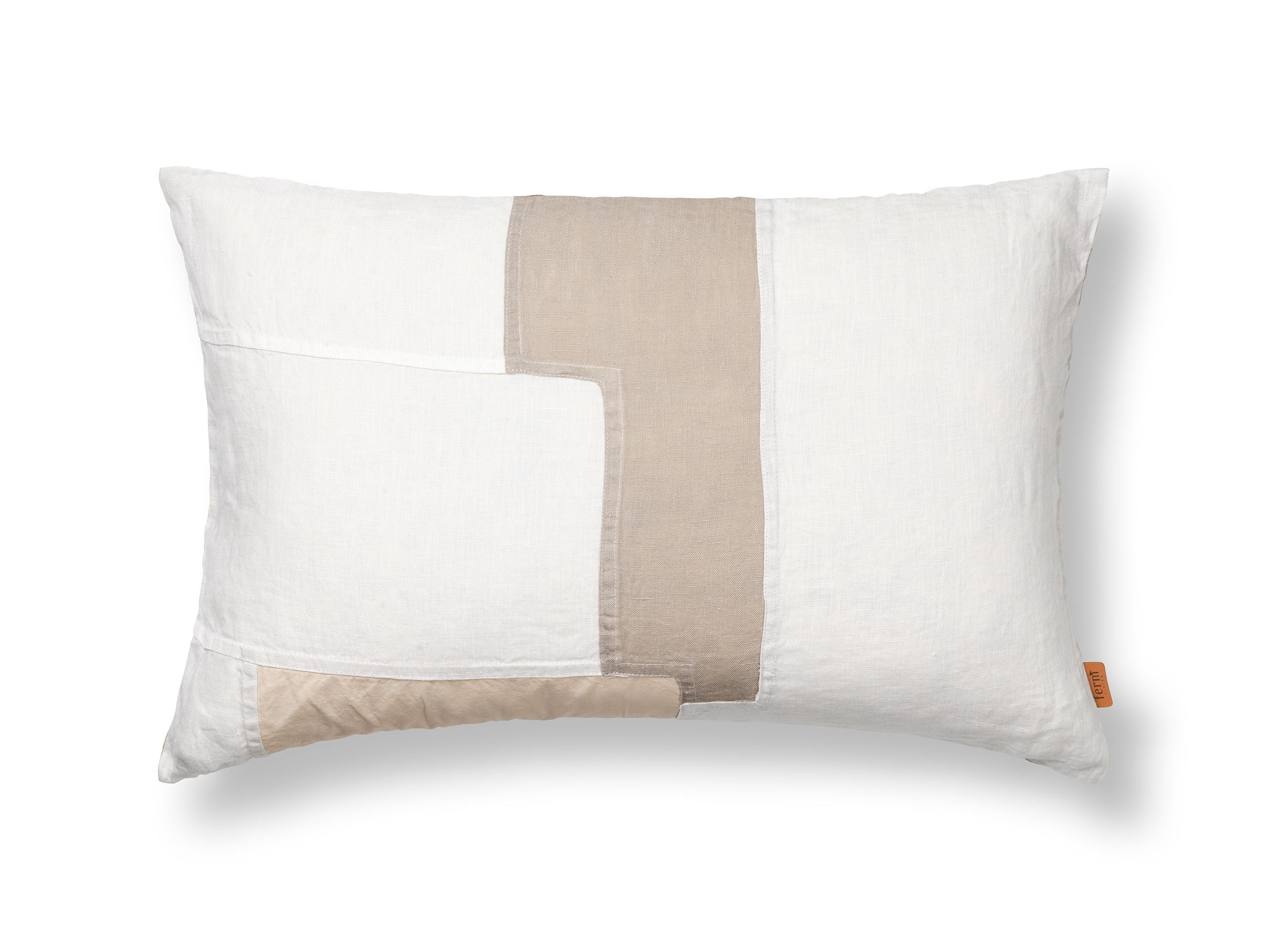 Ferm Living Couvre-coussin en partie, rectangulaire, hors blanc