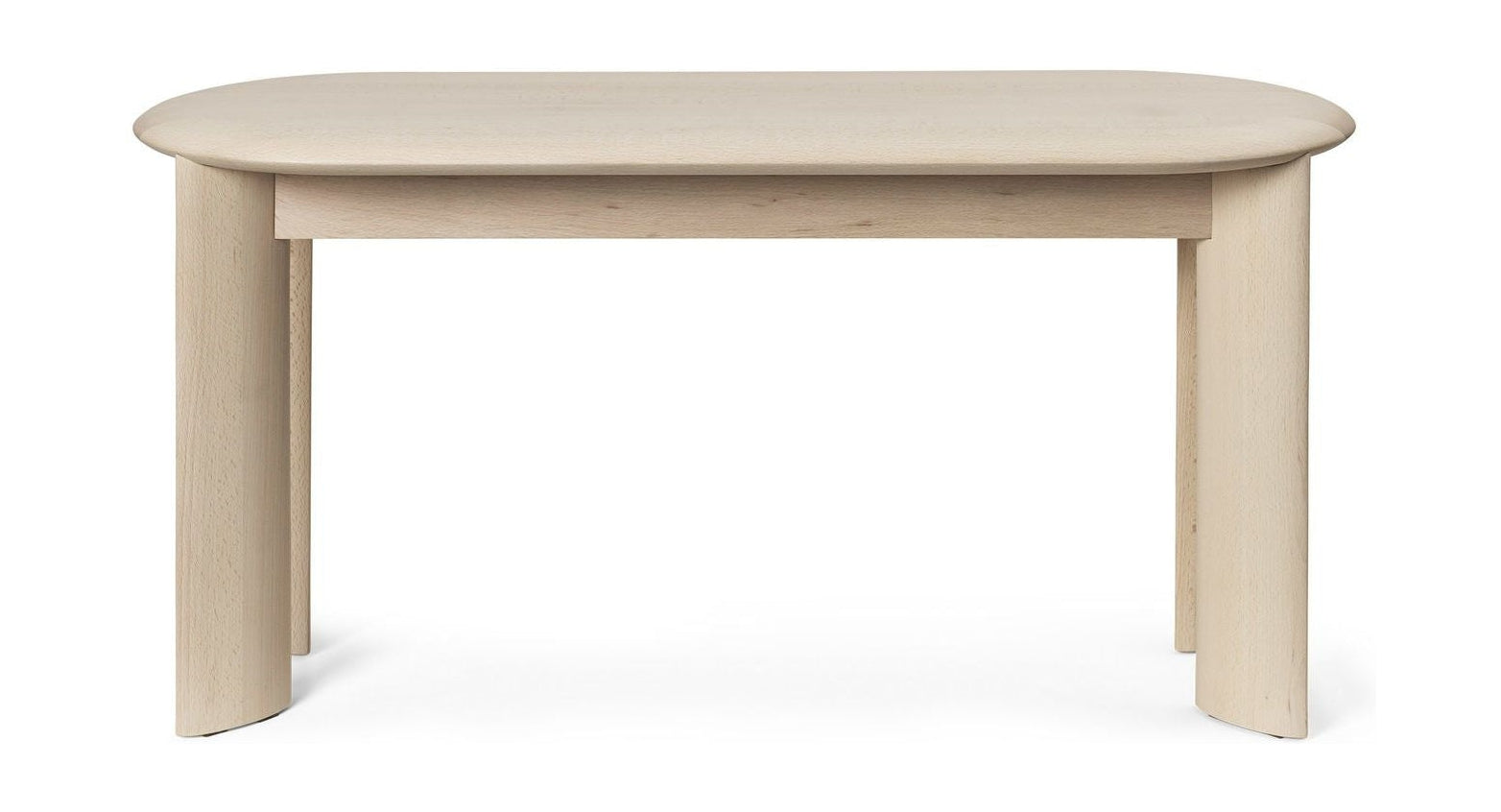 Banco de bisel de Ferm Living, Beech óleo blanco