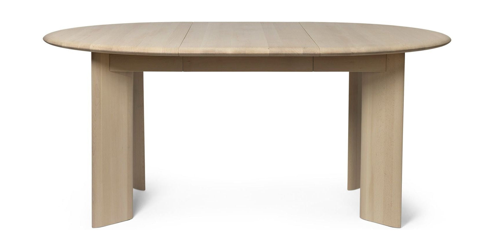 Ferm Living Bevel Table estende. X1, ape oliata bianca