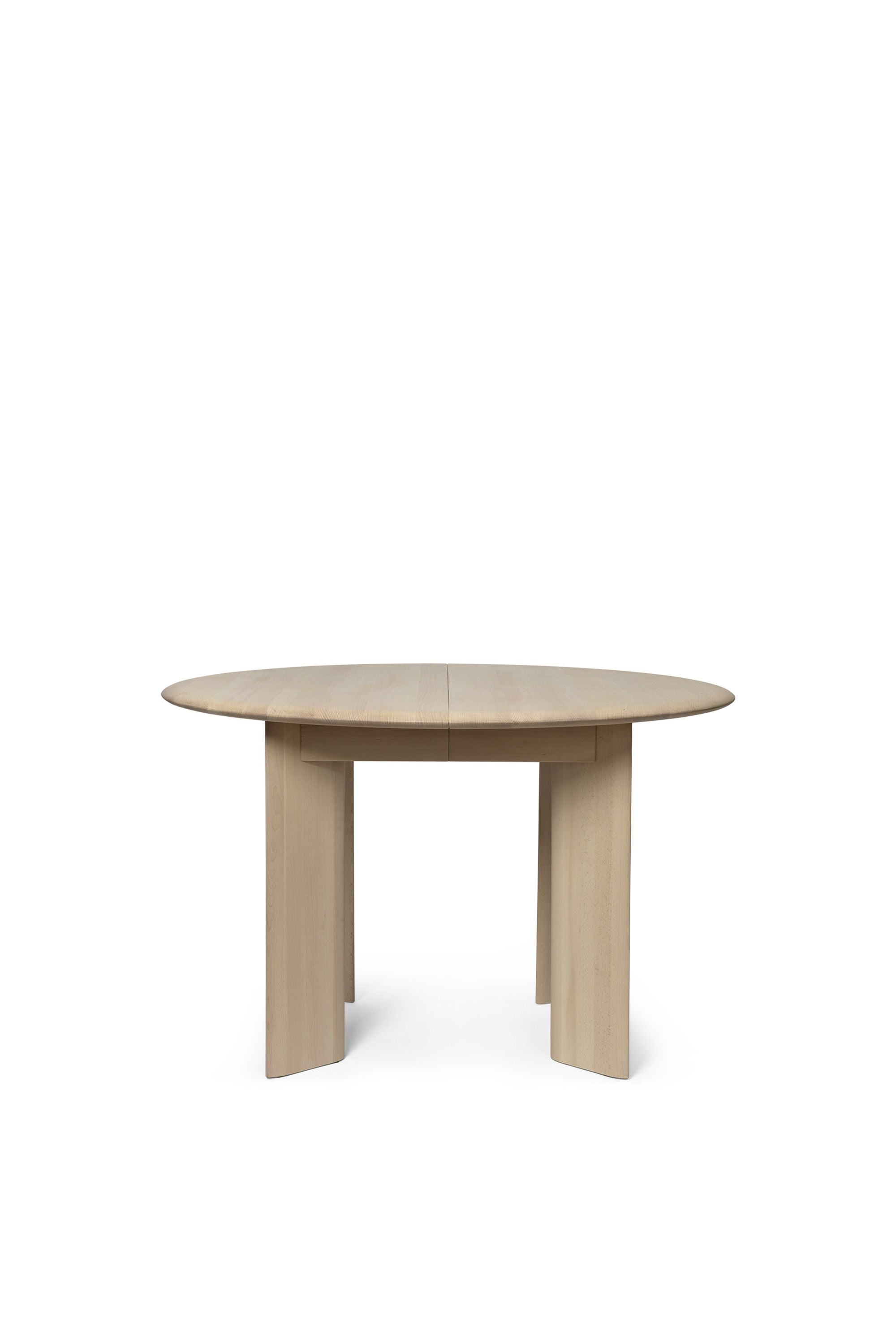 Ferm Living Bevel Table estende. X1, ape oliata bianca