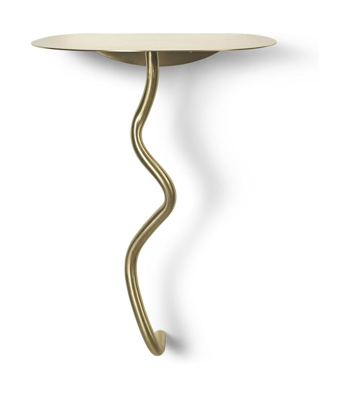 Ferm Living Curvature Wall Table, Messing