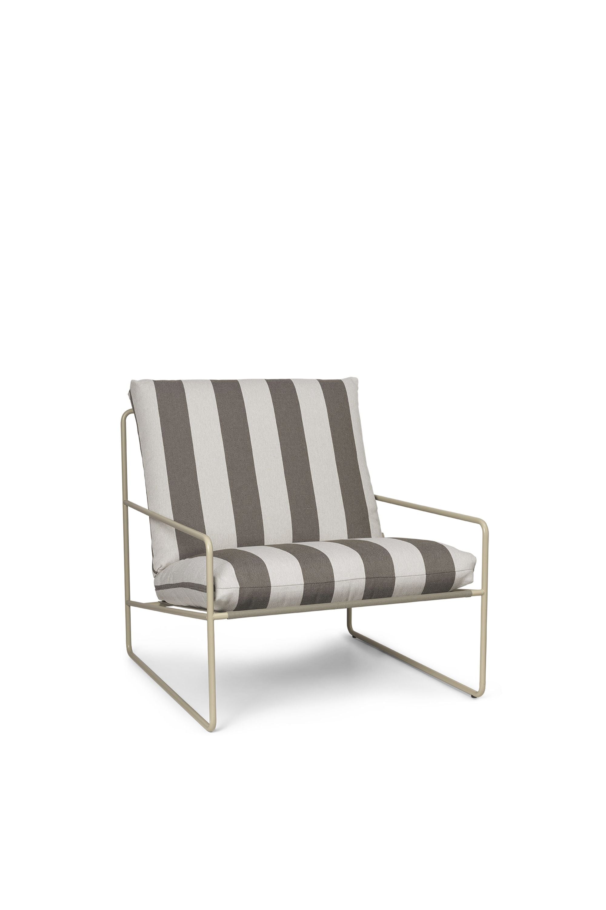 Ferm Living Desert 1 Seater Stripe, cashmere/cioccolato