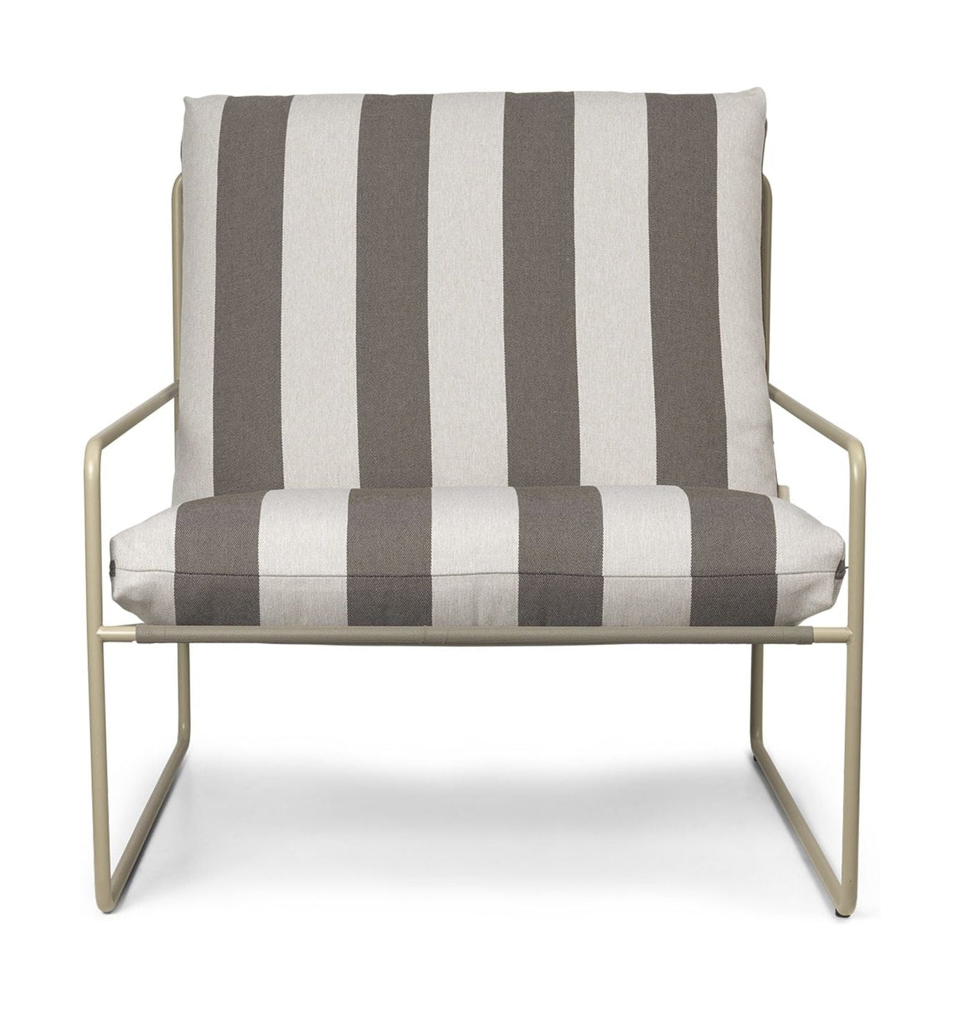 Ferm Living Desert 1 Seater Stripe，羊绒/巧克力