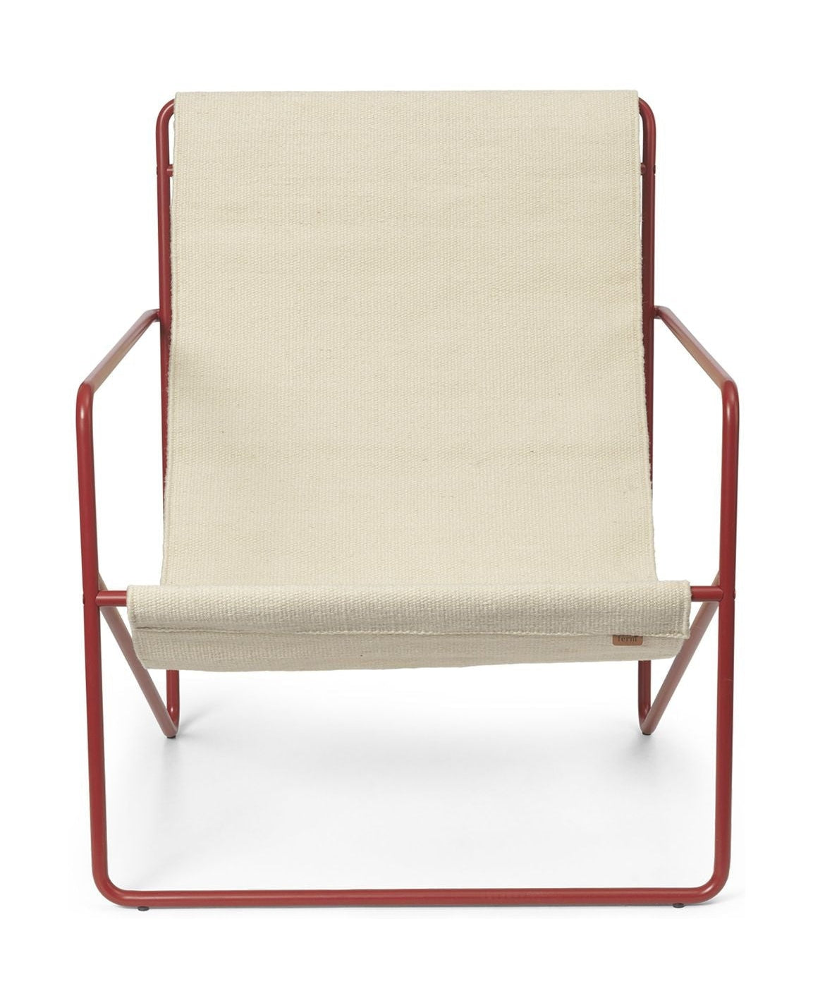 Ferm Living Desert Lounge -tuoli, Poppy Red/Cloud