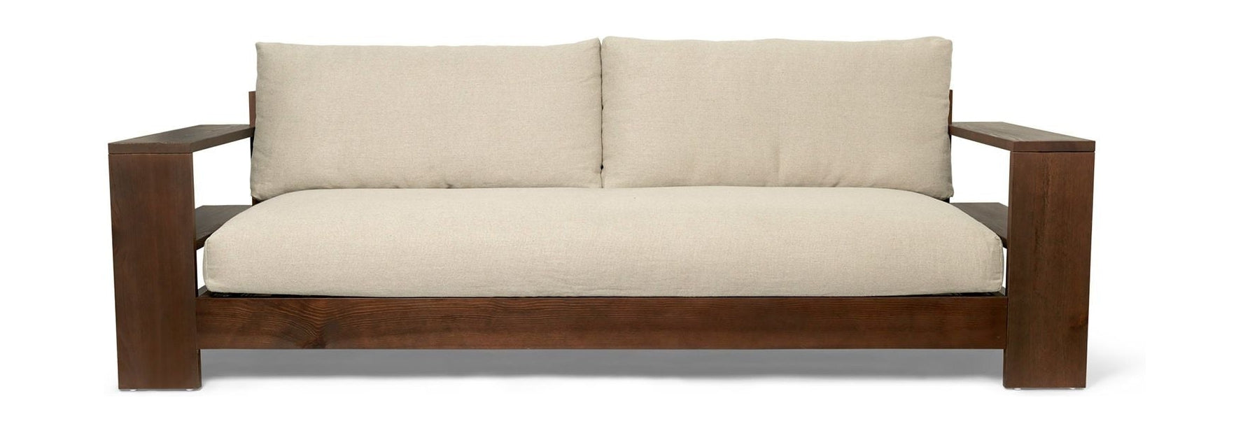 Ferm Living Edre sofa klassisk linned, mørk farvet/naturlig