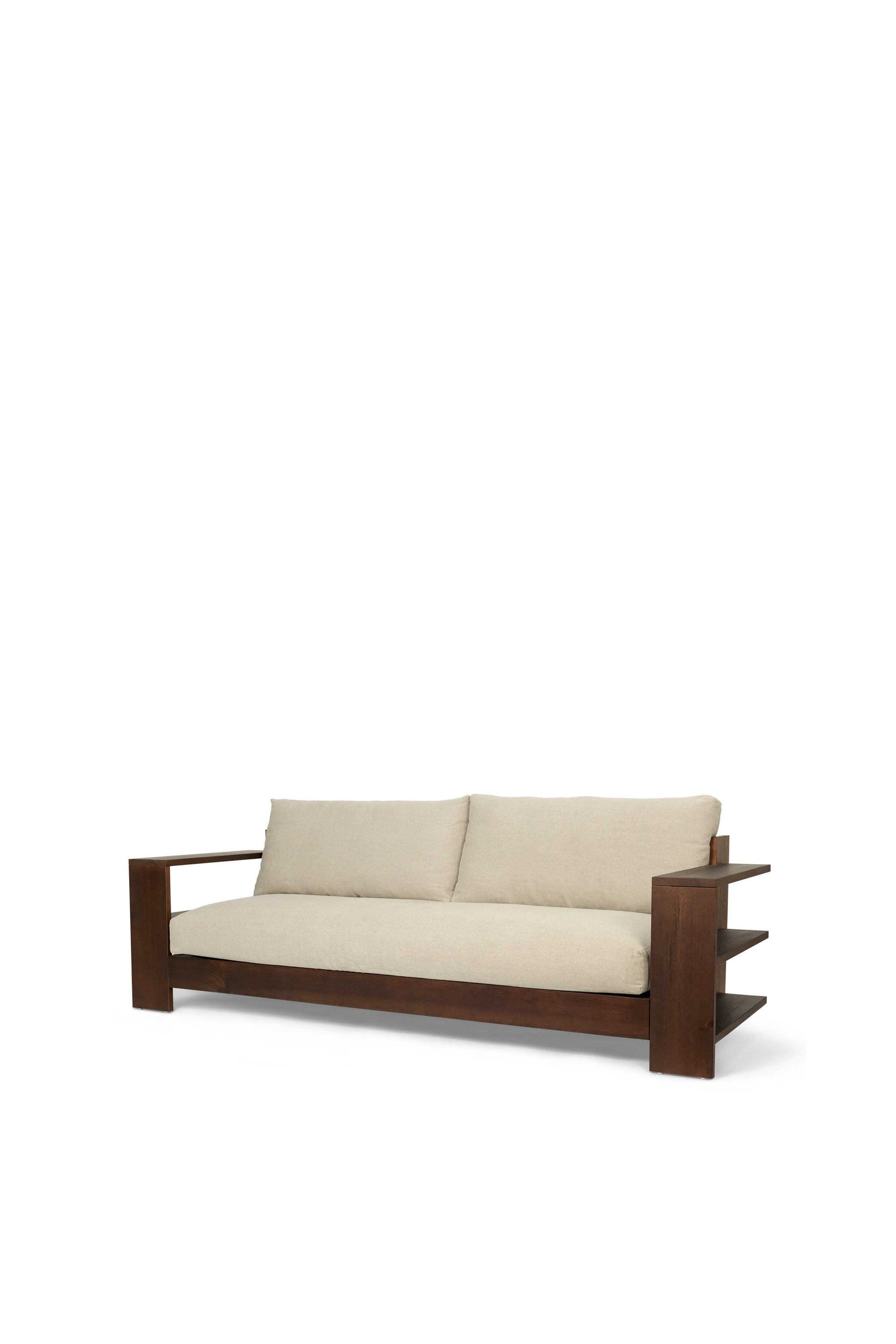 Ferm Living EDRE SOFA Classic Linen, mörk färgad/naturlig