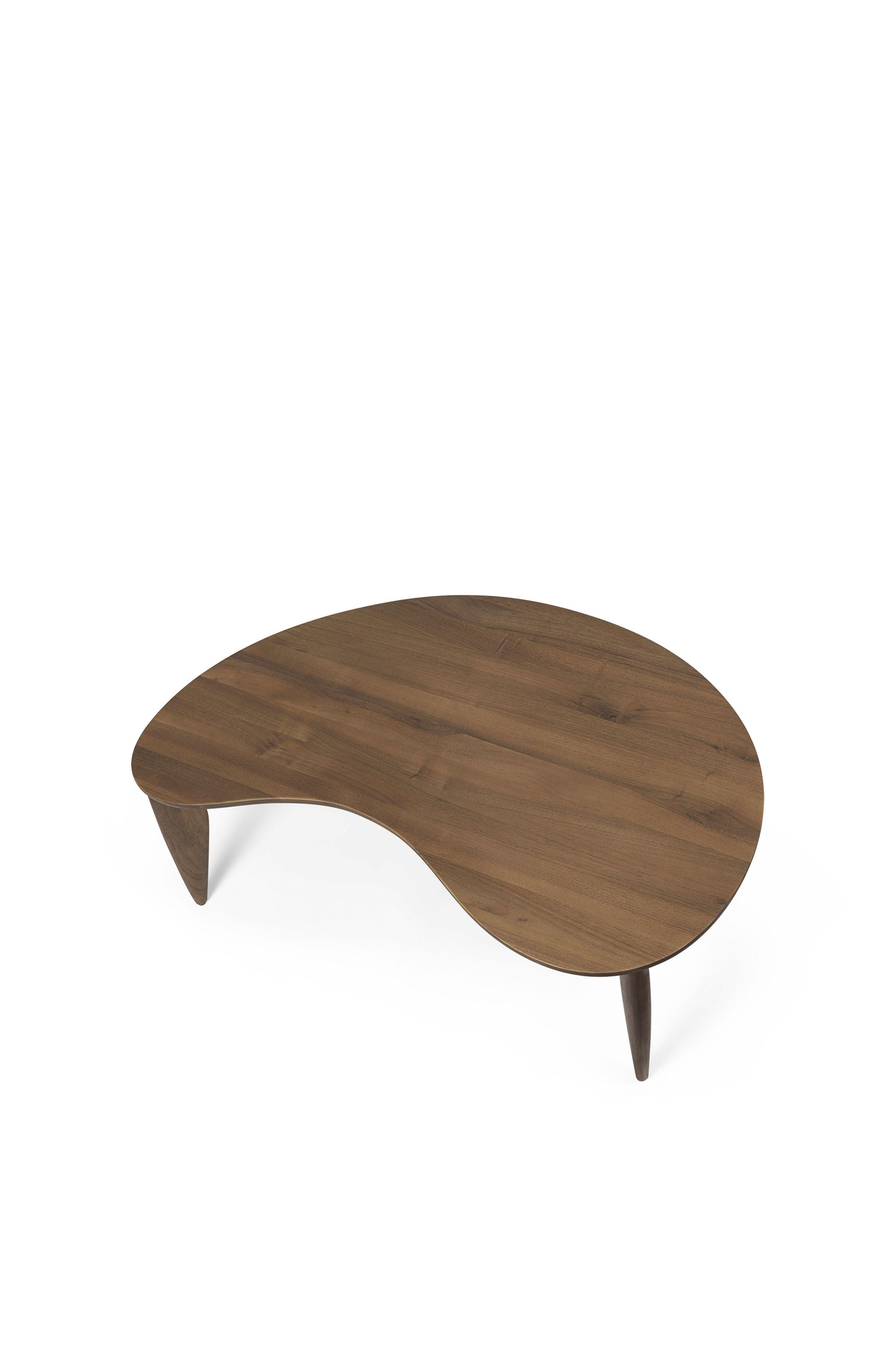 Ferm Living Table basse Feve, noyer