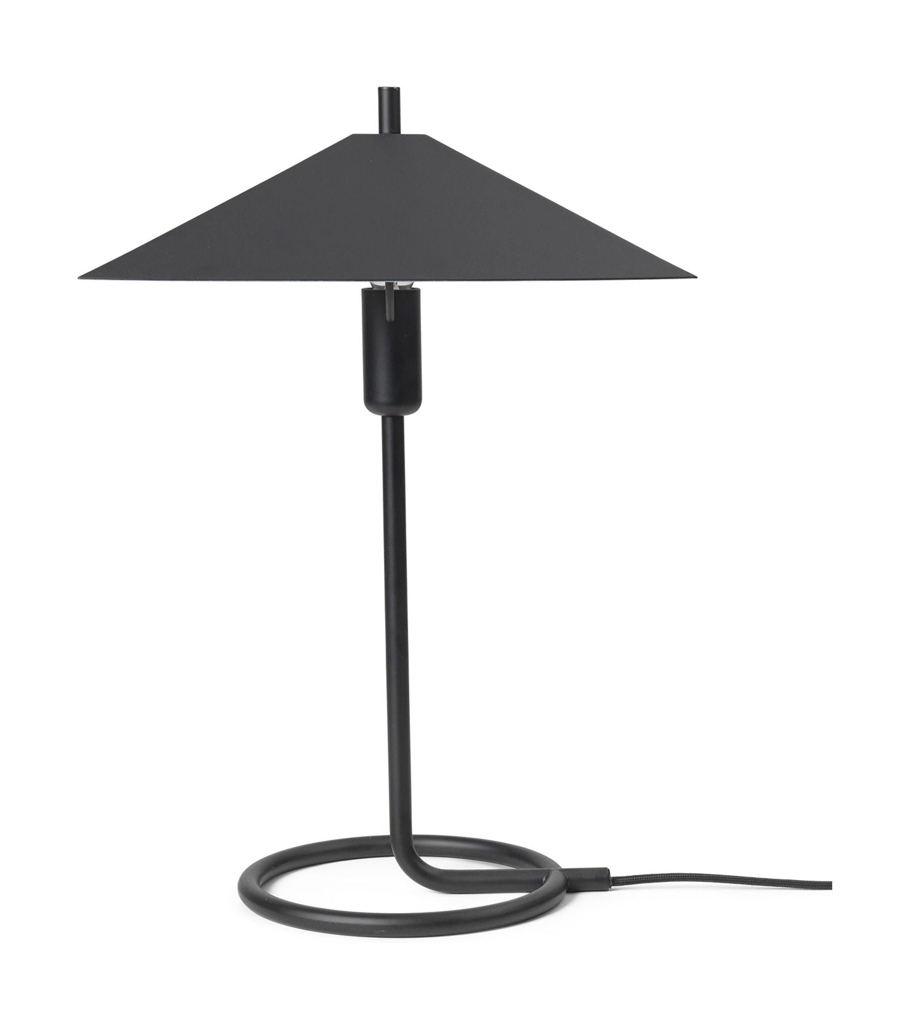 Ferm Living Lampe à table filo, carrée, noir / noir