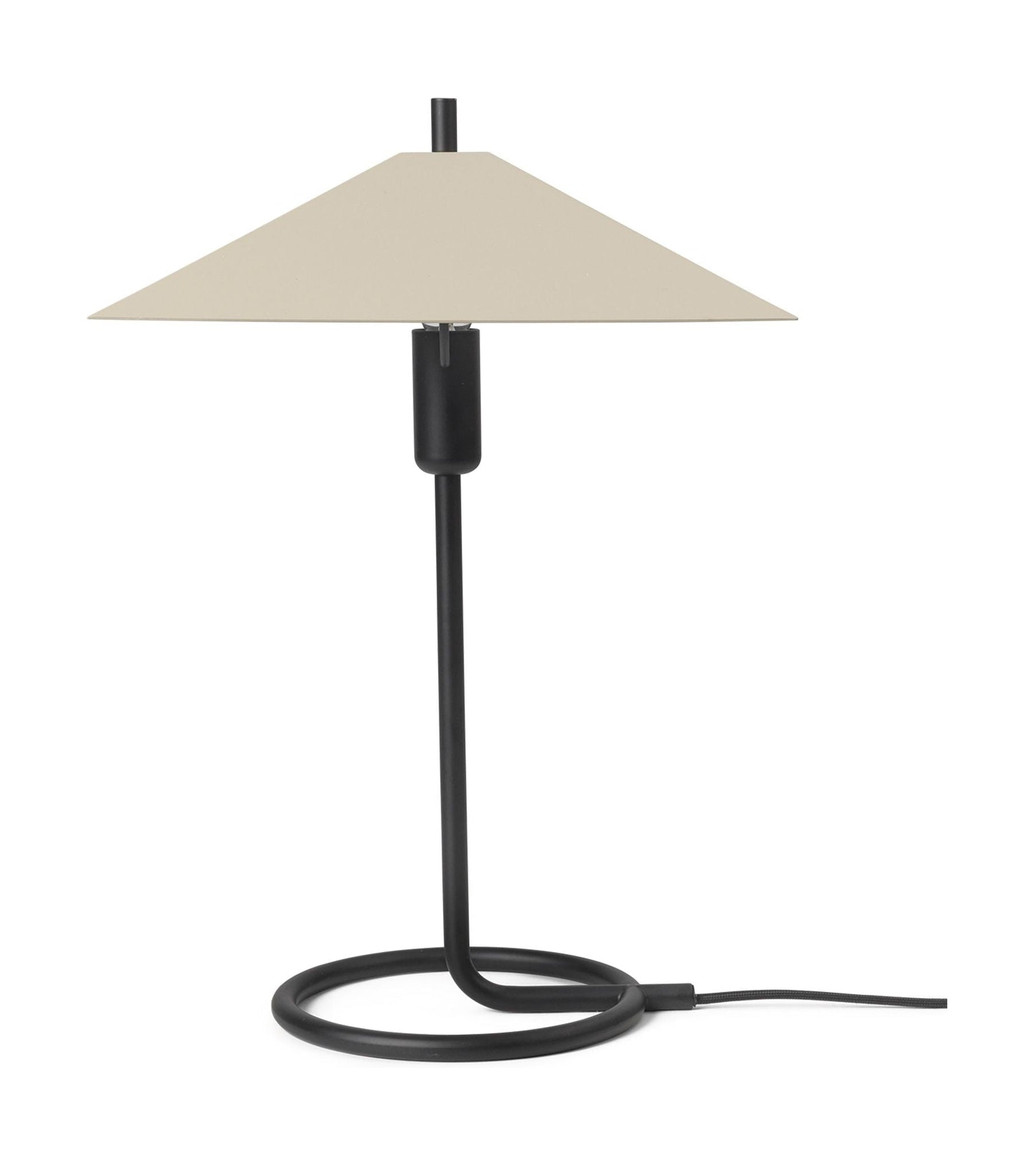 Ferm Living Filo -Tischlampe, Quadrat, Schwarz/Kaschmir