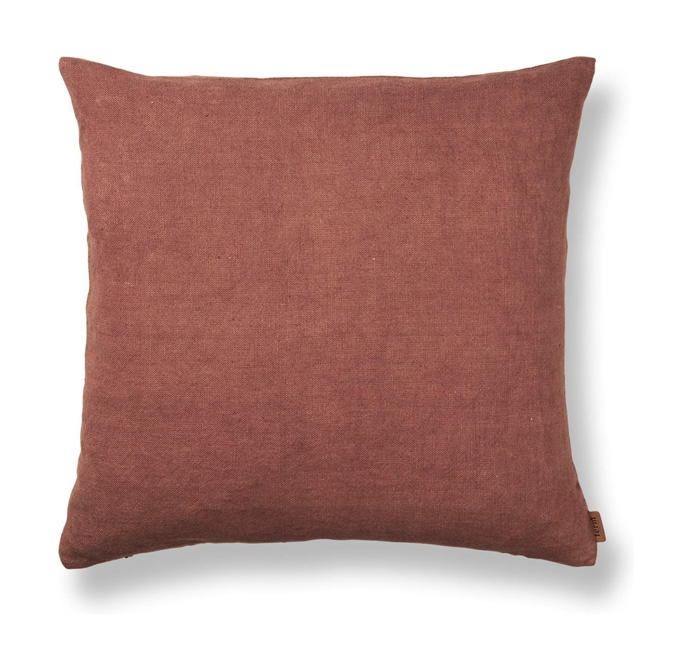 Ferm Living Coussin de lin lourd, rouge baies