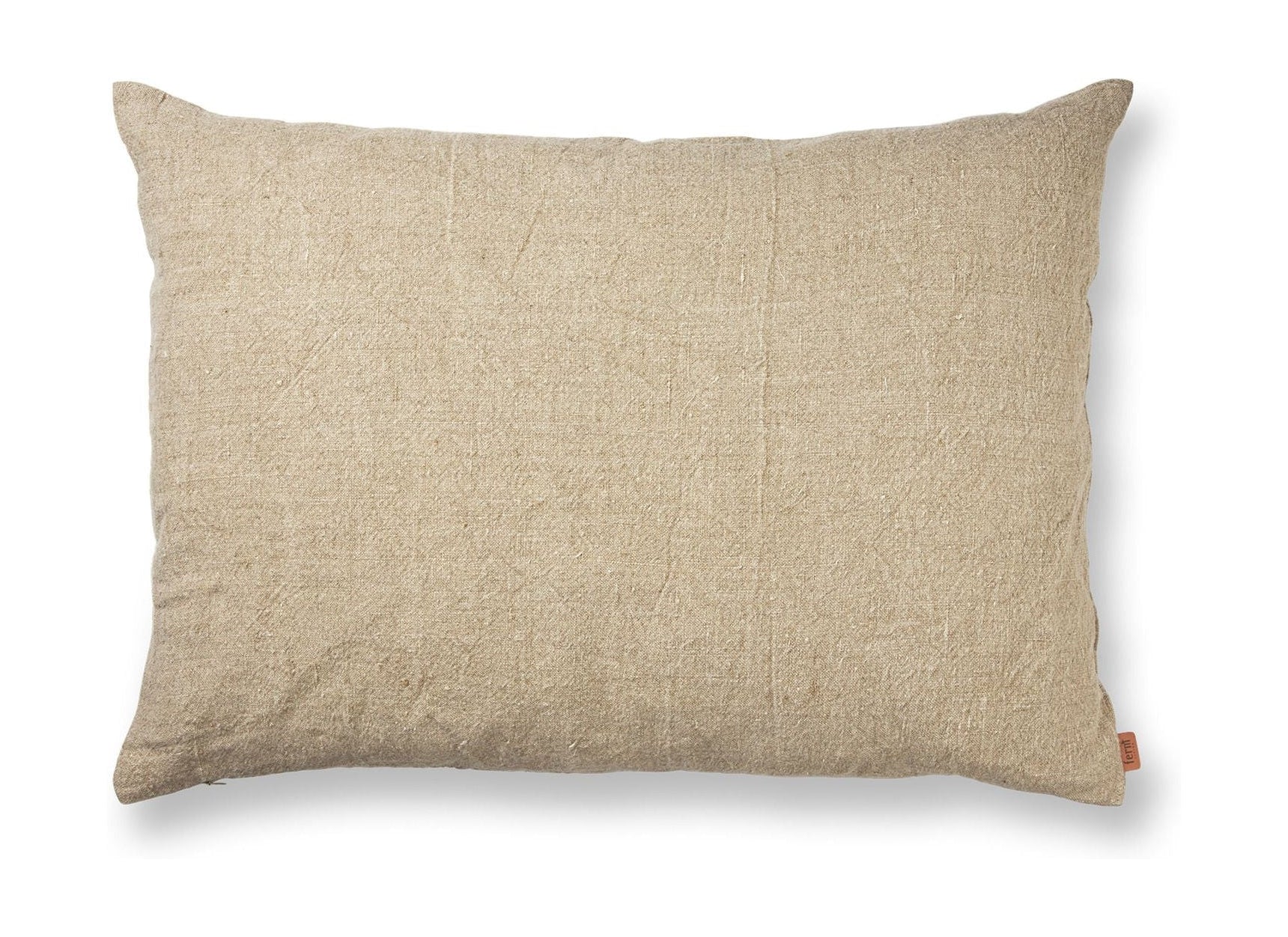 Ferm Living Coussin en lin lourd, grand, naturel