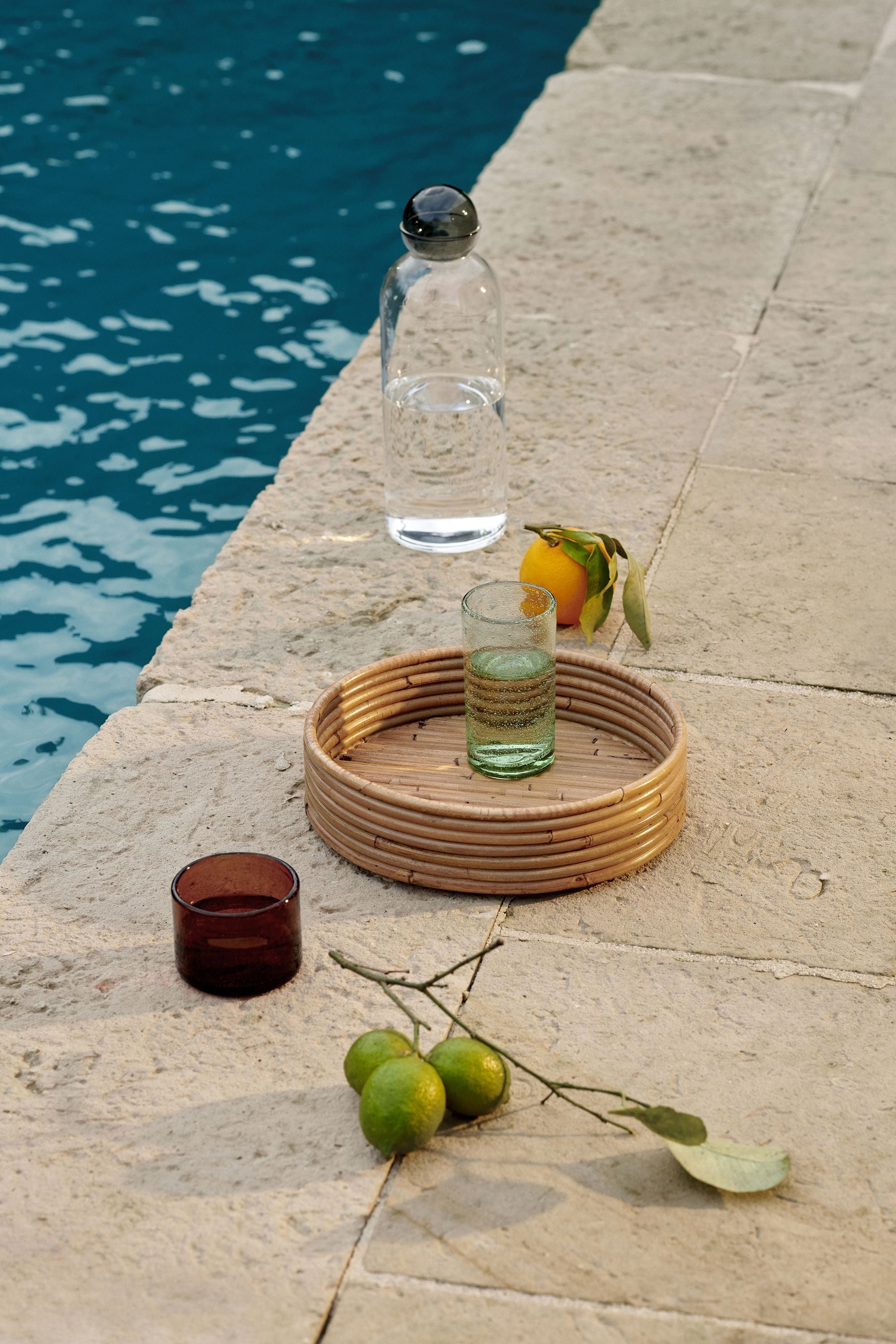 Ferm Living Isola Trays Set Of 2, Natural Stained