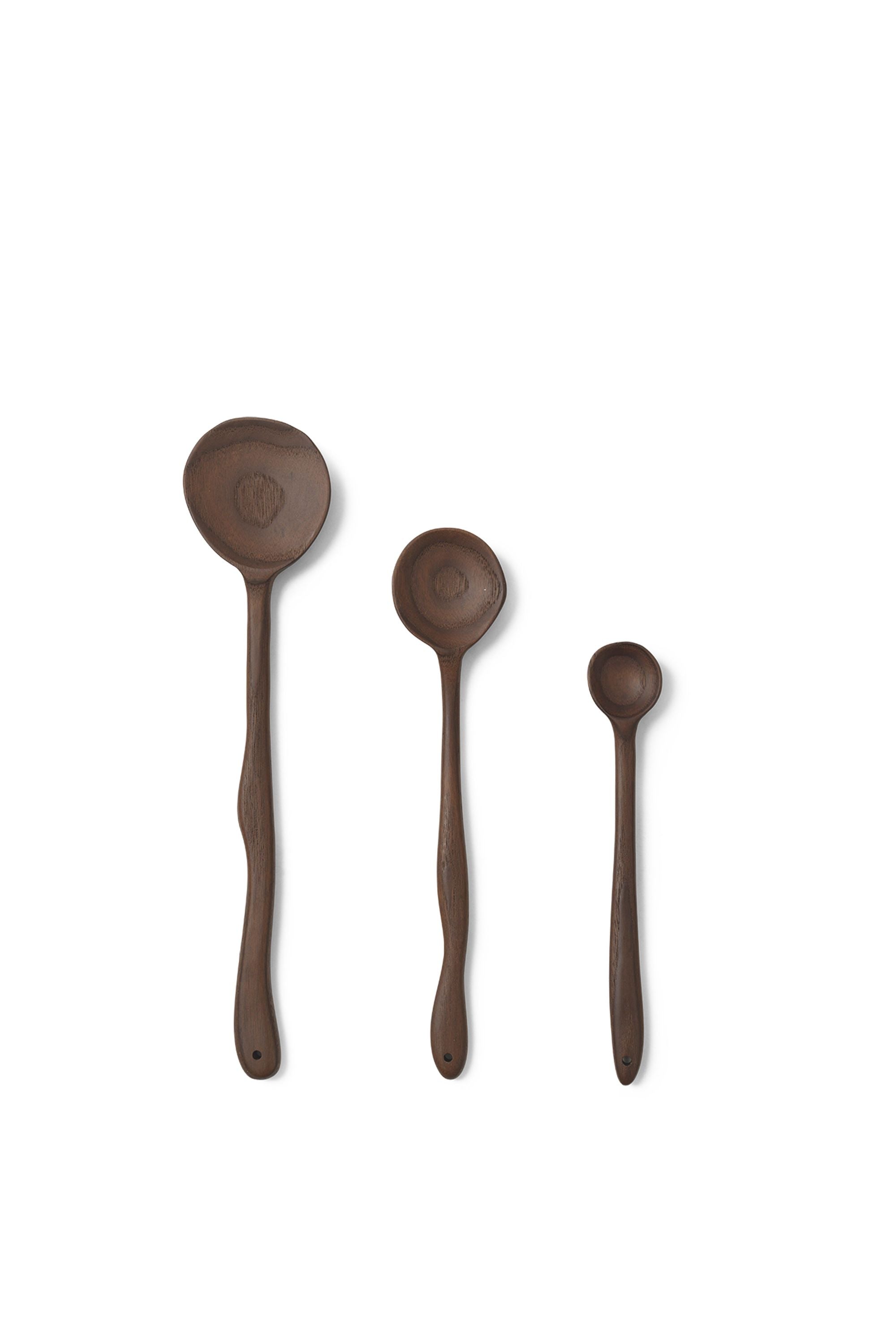 Ferm Living Mealder Spoon, 20 cm, dökkbrúnt