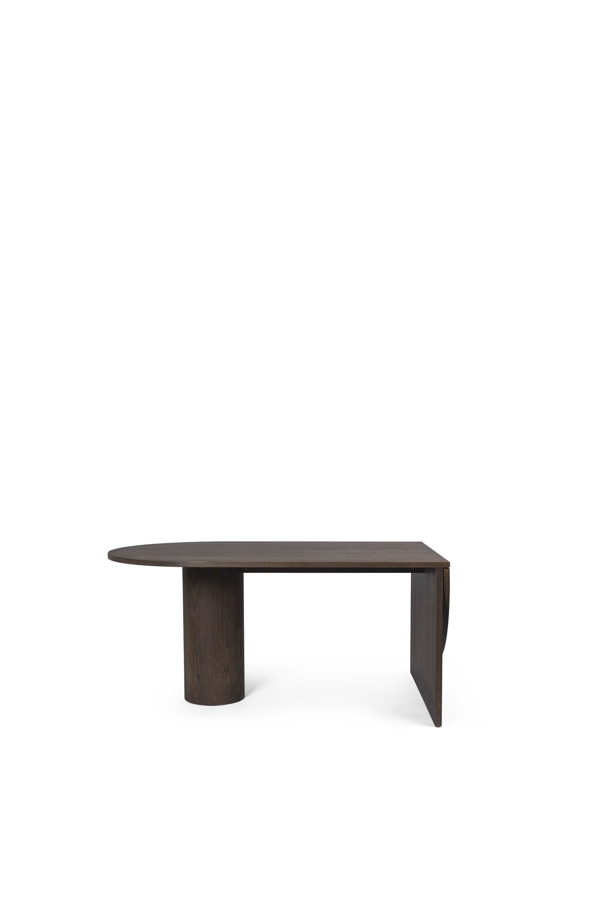 Ferm Living Table à manger pylo, chêne taché noir