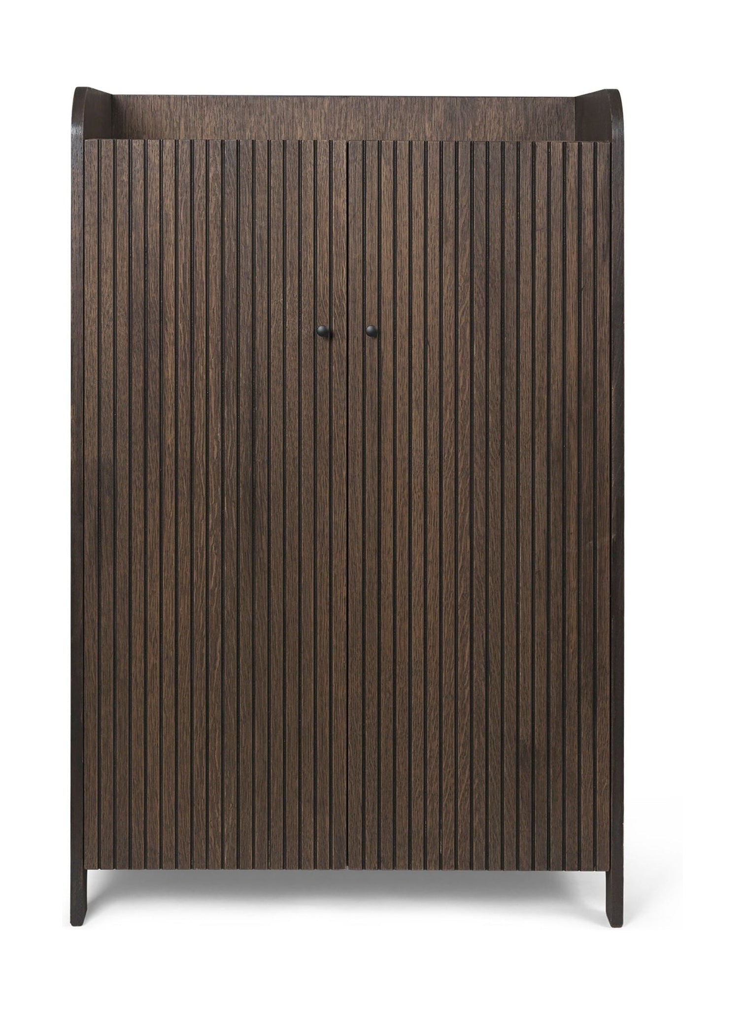 Ferm Living Hill Cupboard，低沉的深色染色橡木