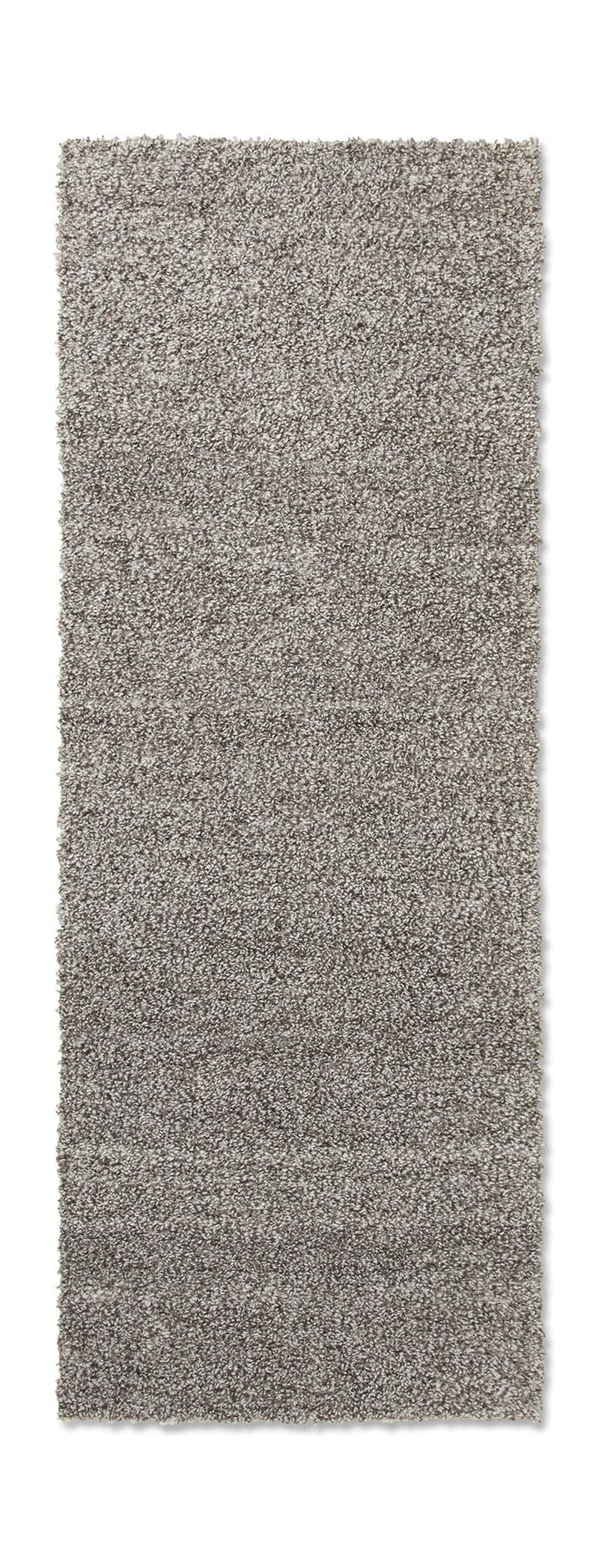 Ferm Living Slub Bouclé Runner, trækul