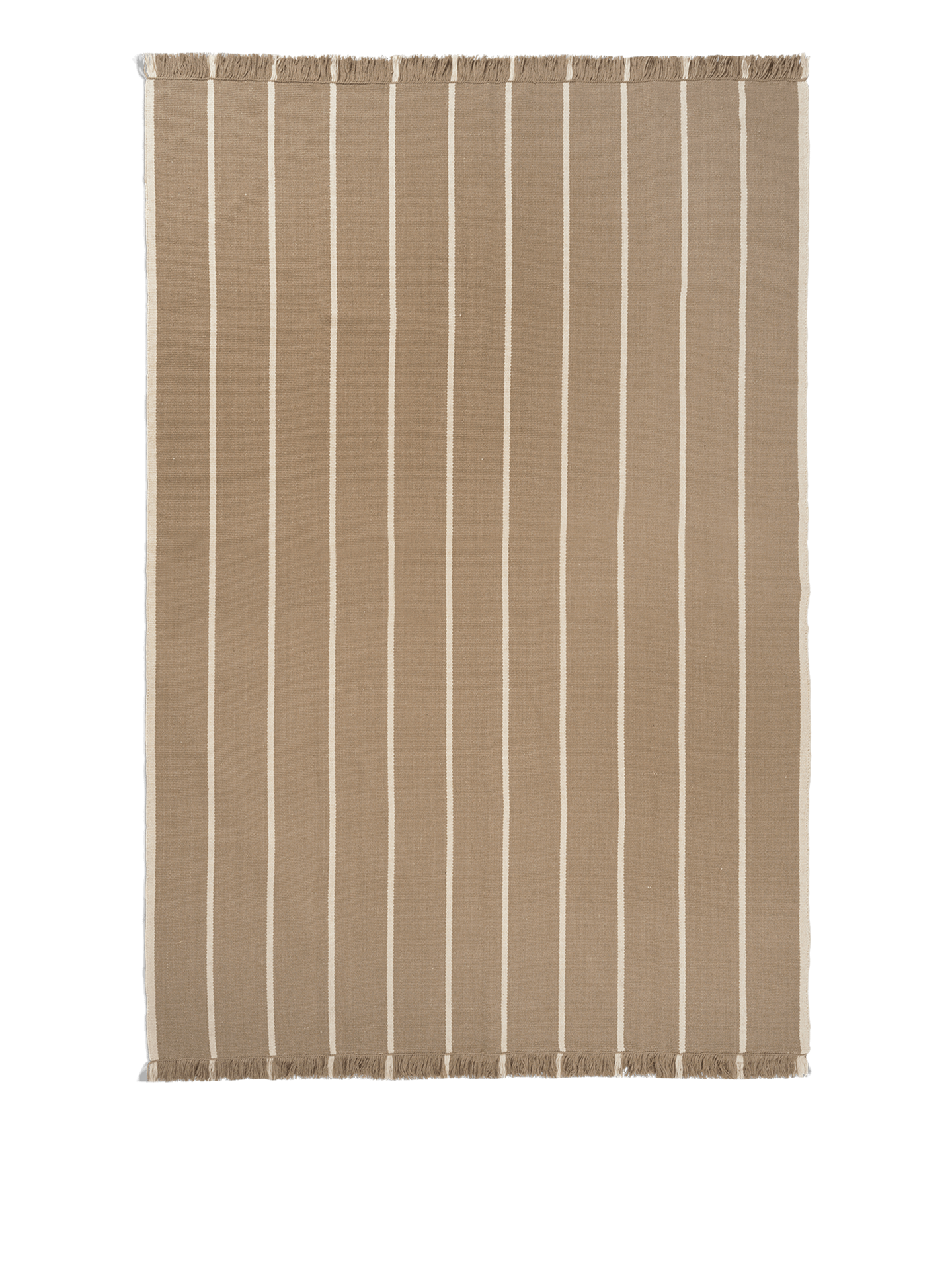 Ferm Living Rustige kelim tapijt 200 x 300 donker zand/uit wit wit