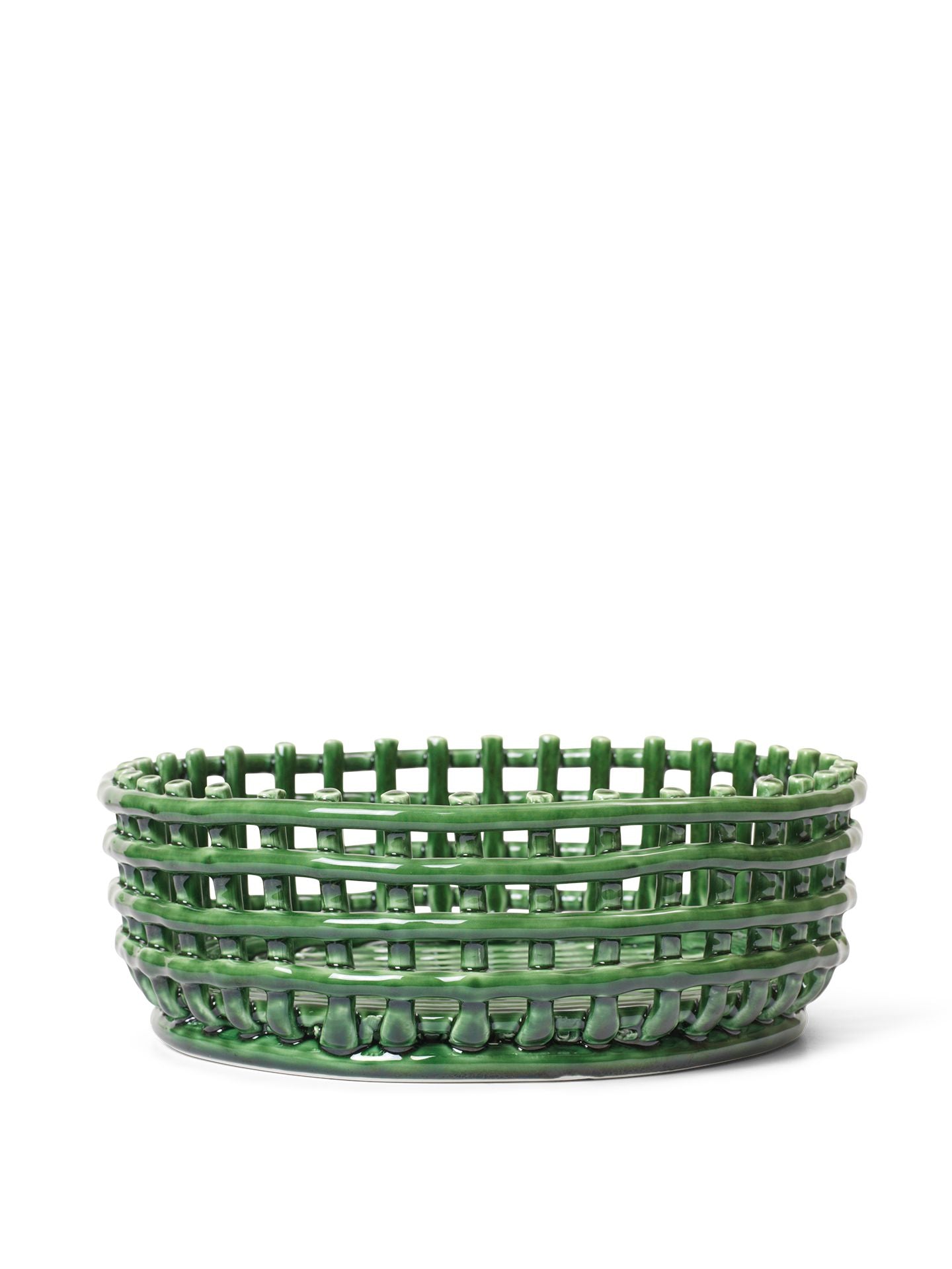 Pieza central de cerámica de vida ferma esmeralda verde