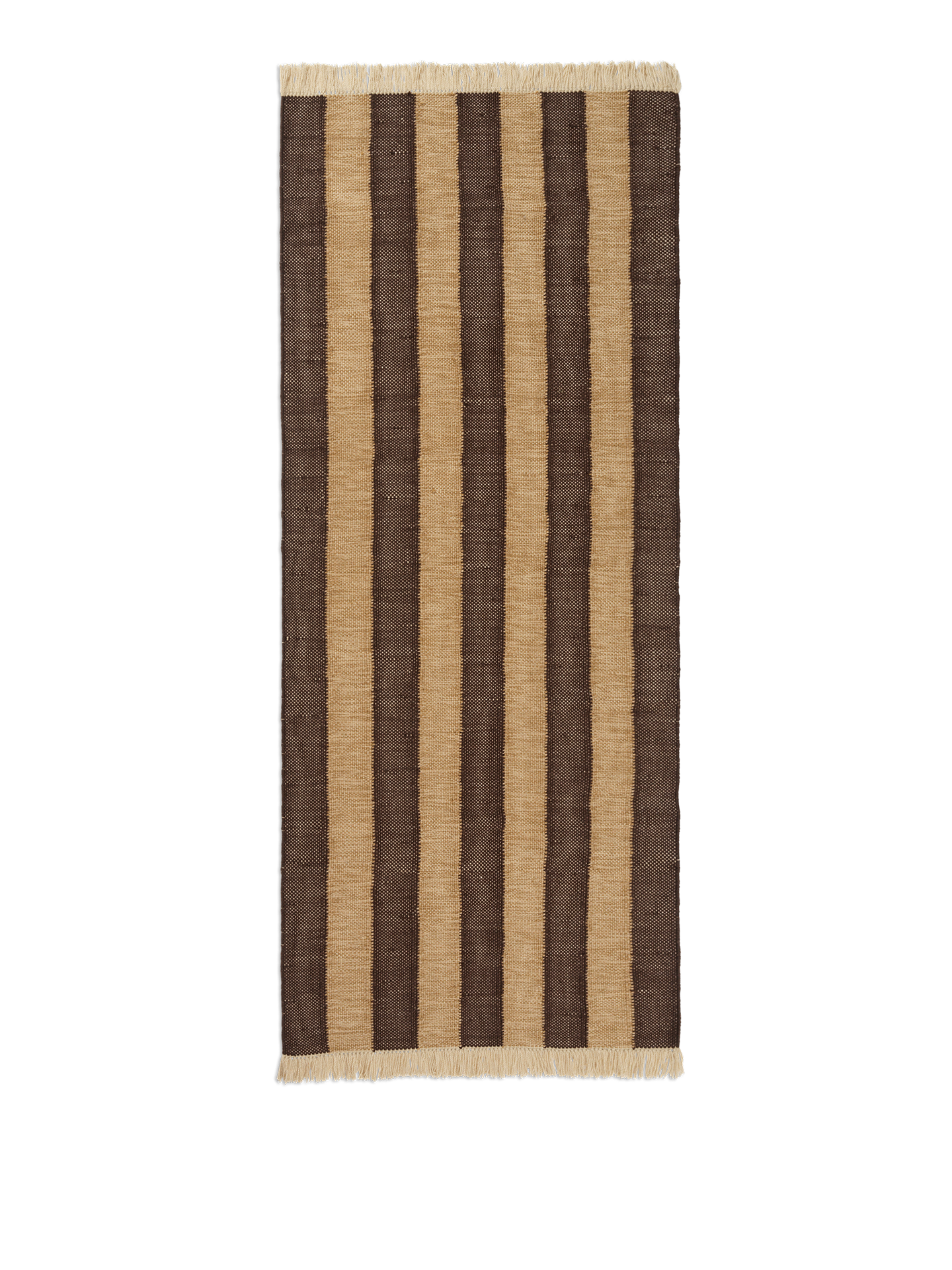 Ferm Living Ives Runner 80 x 200 abbronzatura/cioccolato