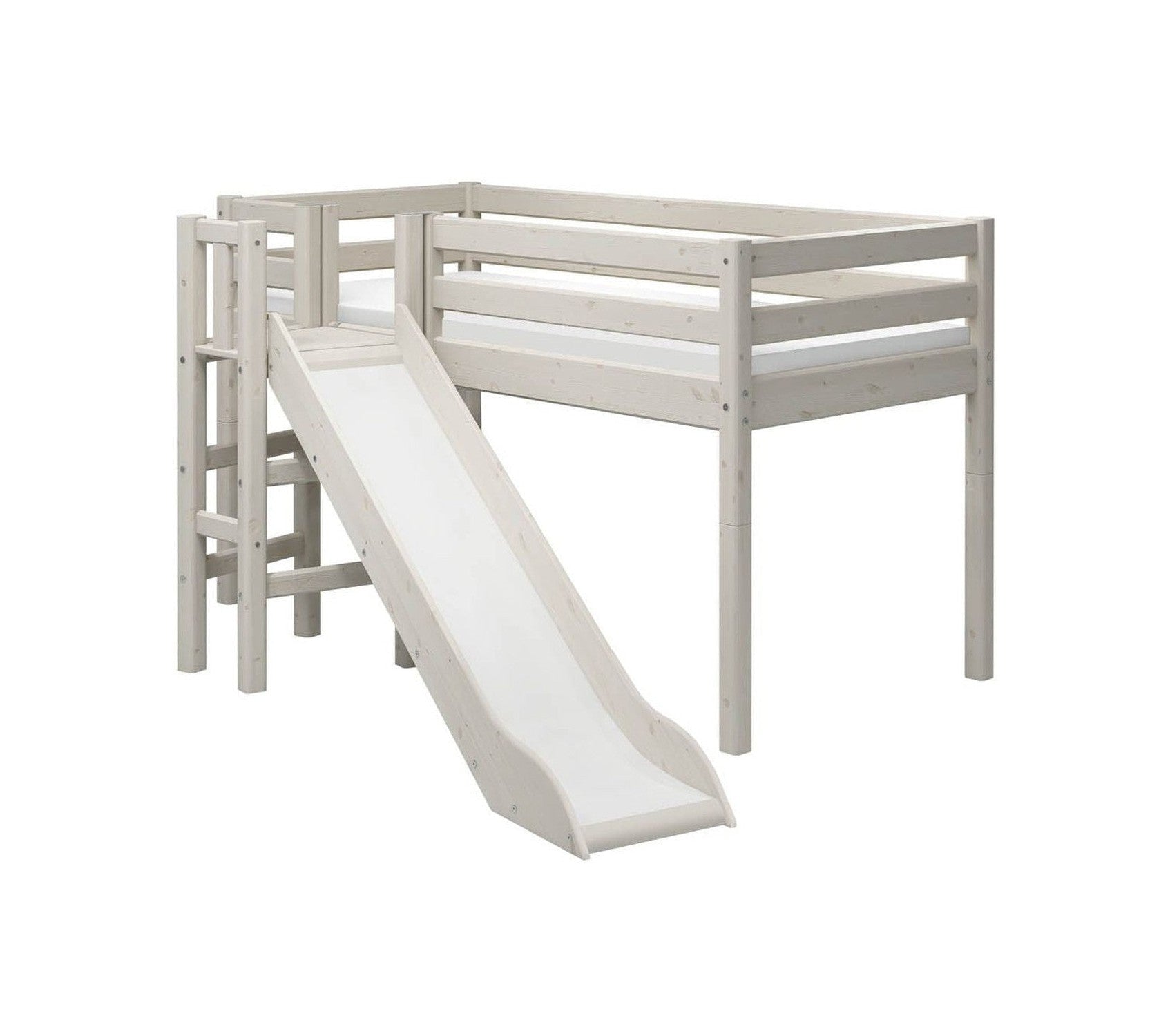 FLEXA Mid-high bed w. platform and slide