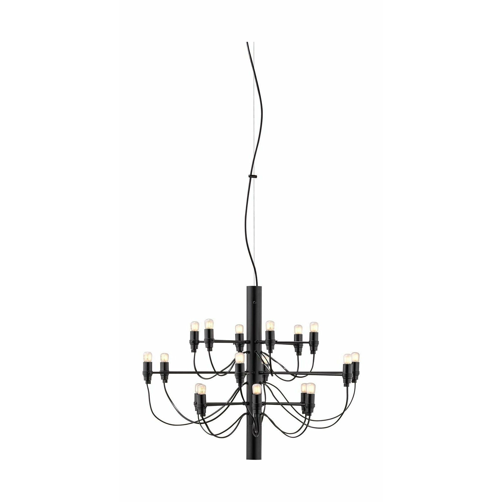 Flos 2097/18 Chandelier givré, Black Matt