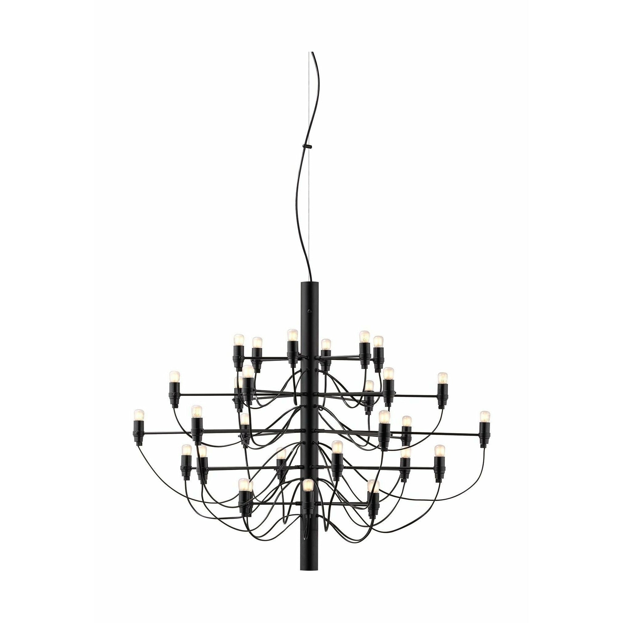 Flos 2097/30 Chandelier givré, Black Matt