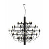 Flos 2097/50 Clear Chandelier, Black Matt