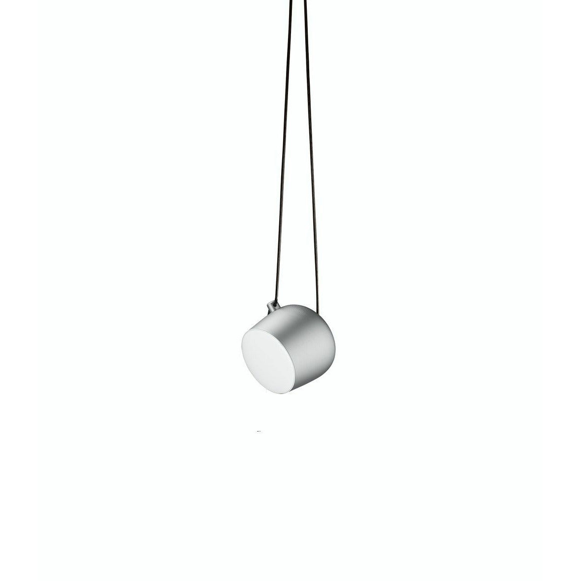 Flos Richt kleine led hanger, licht zilver