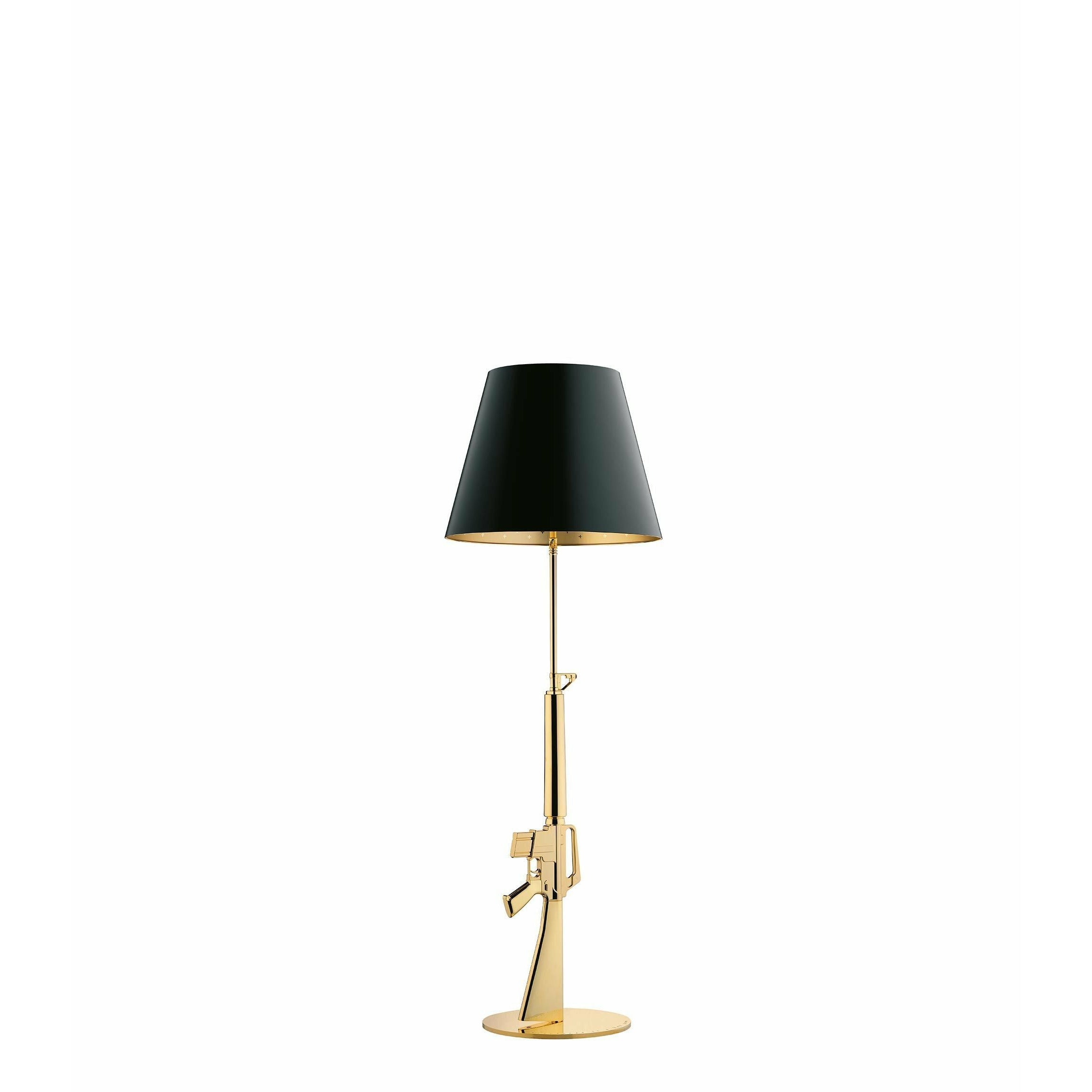 Flos Guns Lounge golvlampa, guld/svart