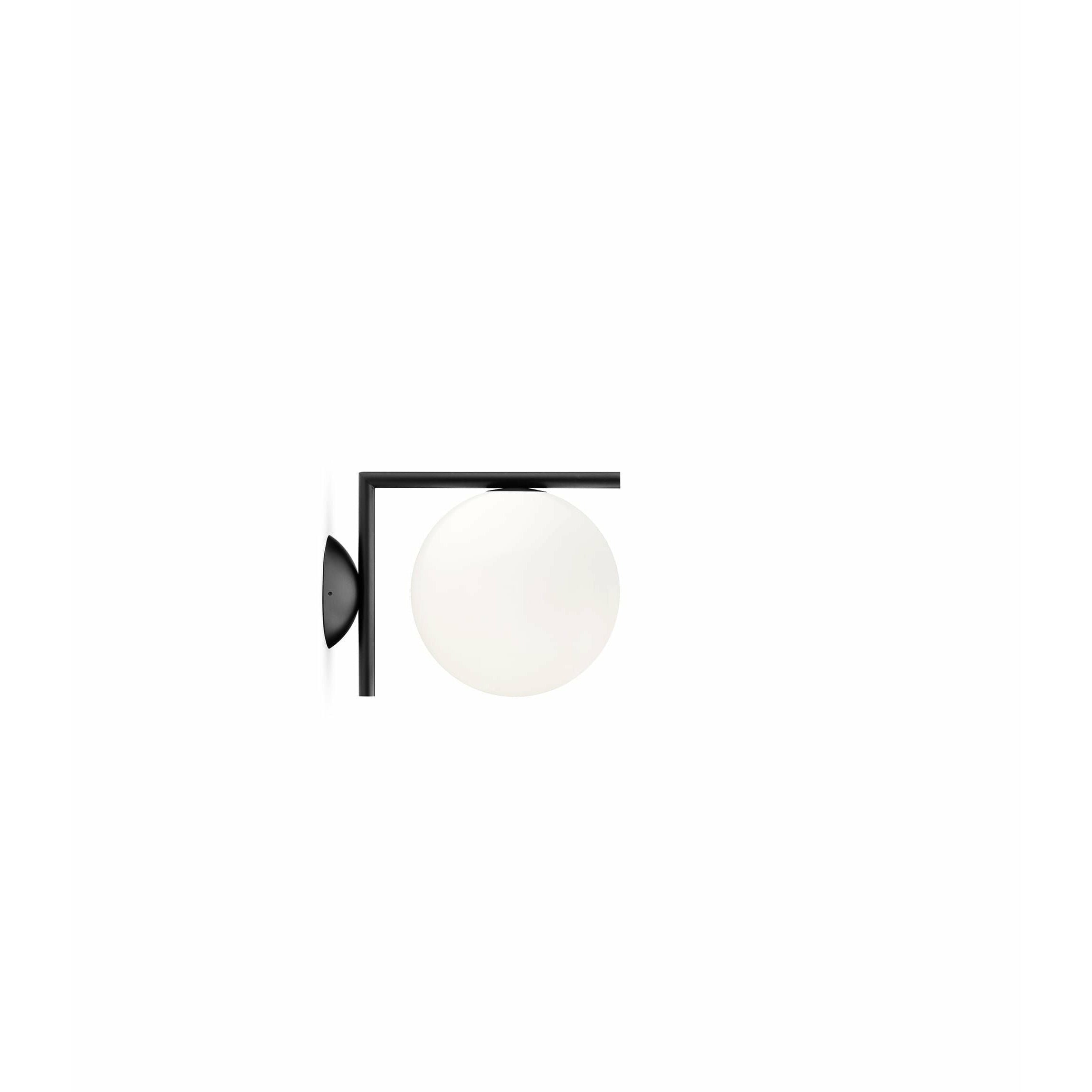 FLOS IC Licht C/W1 Wall/plafondlamp, zwart