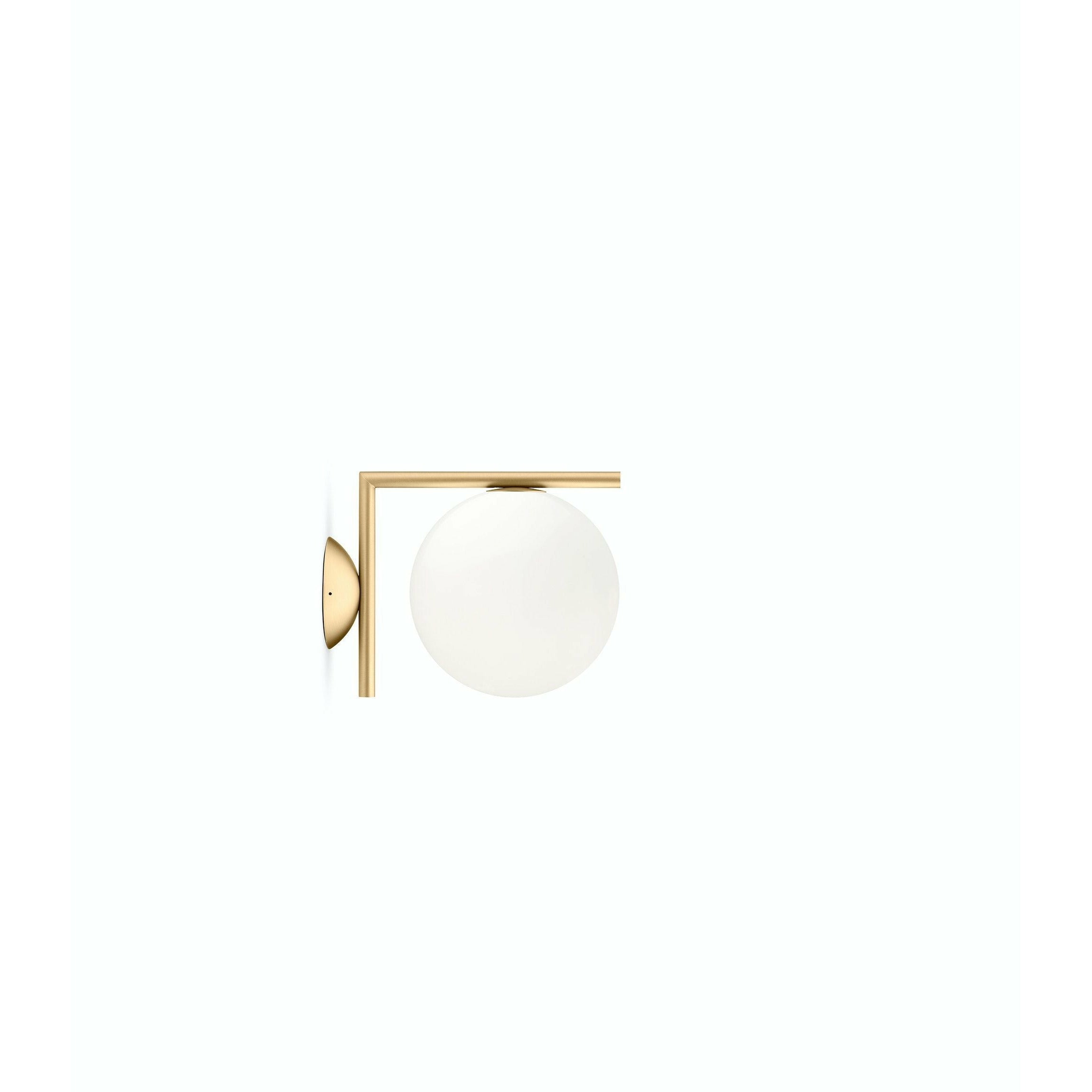 Flos ic luce c/w1 lampada da parete/soffitto, ottone