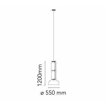 [product_category]-Flos Noctambule S2 Low Cylinder & Bowl Pendant-Flos-8059607000687-F0273000-FLO-12