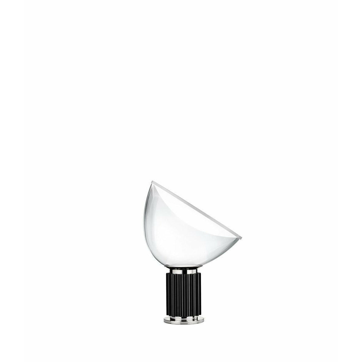 Flos Taccia Kleine Tischlampe Glasschirm Klein, Schwarz