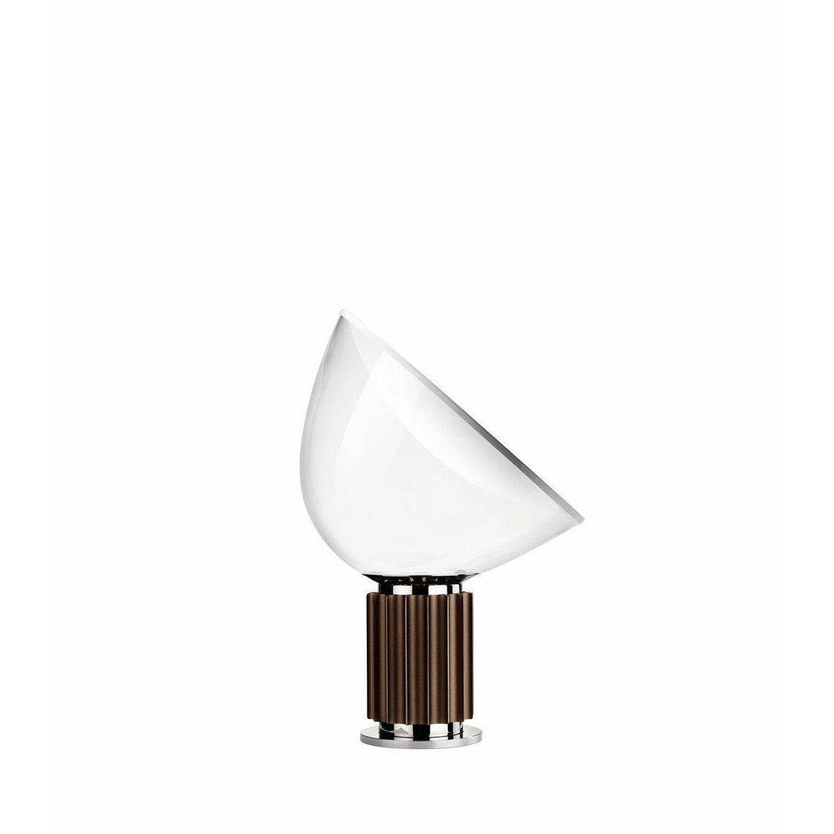 Flos Taccia Tischlampe Glasschirm, Bronze