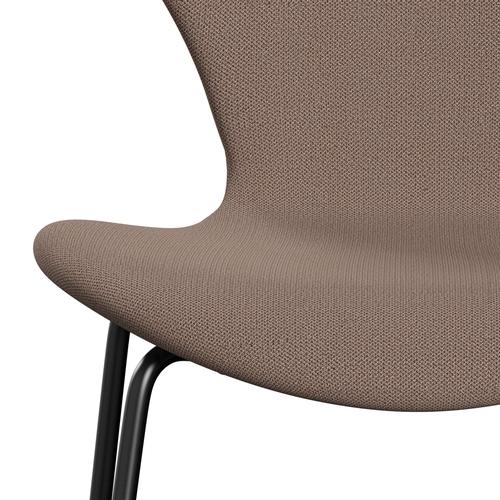 [product_category]-Fritz Hansen 3107 Chair Full Upholstery, Black/Capture Brown-Fritz Hansen-3107FU-CP6701-DRBL-FRI-6