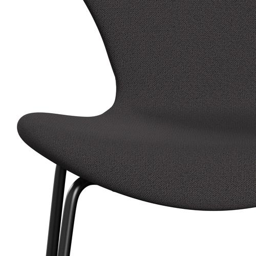 [product_category]-Fritz Hansen 3107 Chair Full Upholstery, Black/Capture Charcoal-Fritz Hansen-3107FU-CP5501-DRBL-FRI-6