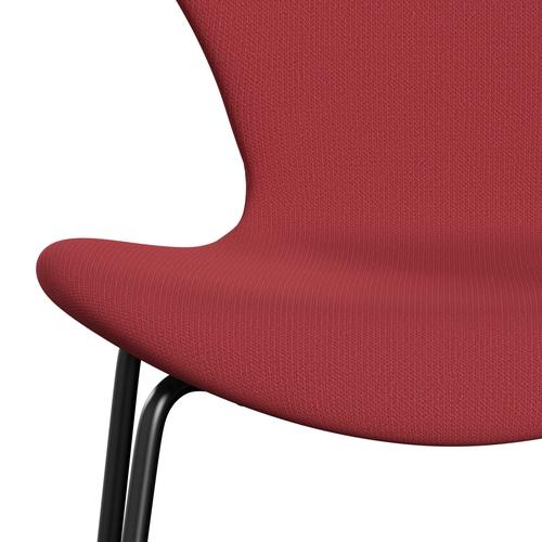 [product_category]-Fritz Hansen 3107 Chair Full Upholstery, Black/Capture Instant Red-Fritz Hansen-3107FU-CP5401-DRBL-FRI-6