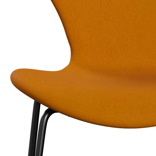 [product_category]-Fritz Hansen 3107 Chair Full Upholstery, Black/Divina Mustard-Fritz Hansen-3107FU-DIV462-DRBL-FRI-6