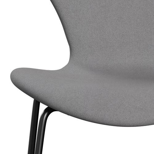 [product_category]-Fritz Hansen 3107 Chair Full Upholstery, Black/Tonus Light Grey-Fritz Hansen-3107FU-TON216-DRBL-FRI-6