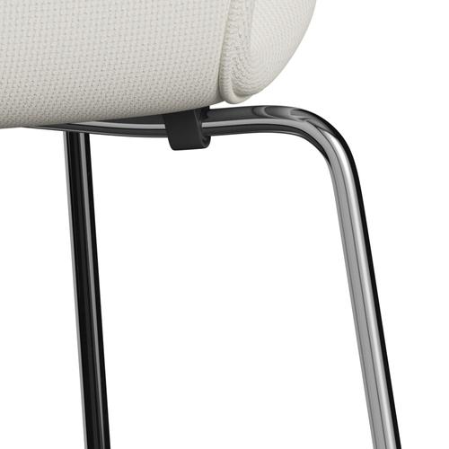 [product_category]-Fritz Hansen 3107 Chair Full Upholstery, Chrome/Diablo Snow-Fritz Hansen-3107FU-DIA202-CST-FRI-7