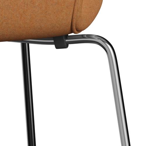 [product_category]-Fritz Hansen 3107 Chair Full Upholstery, Chrome/Divina Md Carrot-Fritz Hansen-3107FU-DMD433-CST-FRI-7