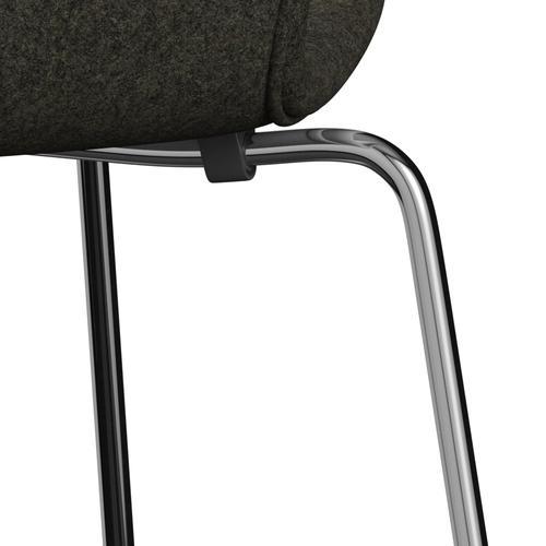 [product_category]-Fritz Hansen 3107 Chair Full Upholstery, Chrome/Divina Melange Grey Brown-Fritz Hansen-3107FU-DIM277-CST-FRI-7