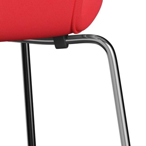 [product_category]-Fritz Hansen 3107 Chair Full Upholstery, Chrome/Fame Pink-Fritz Hansen-3107FU-F64166-CST-FRI-7