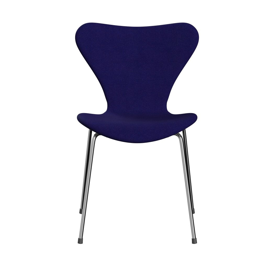 Fritz Hansen 3107 sedia piena tappezzeria, cromo/Hallingdal Violet Dark