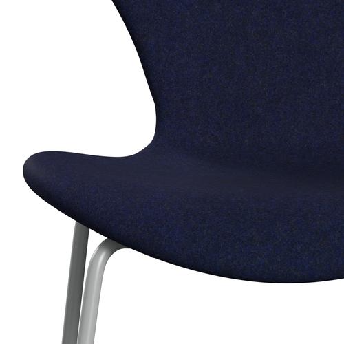 [product_category]-Fritz Hansen 3107 Chair Full Upholstery, Nine Grey/Divina Md Midnight Blue-Fritz Hansen-3107FU-DMD773-DRNIGR-FRI-6