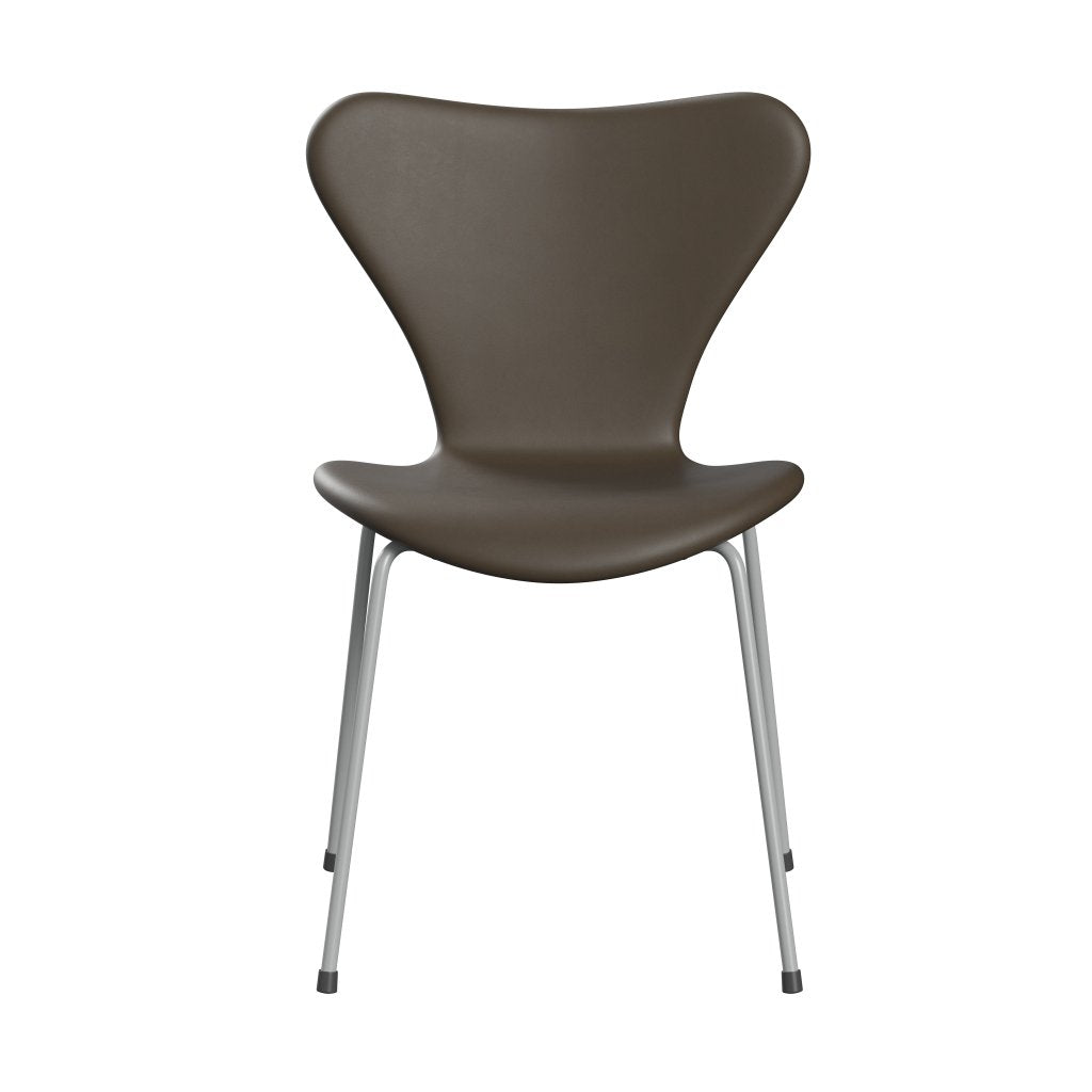 Fritz Hansen 3107 Silla tapicería completa, nueve grises/piedra esencial