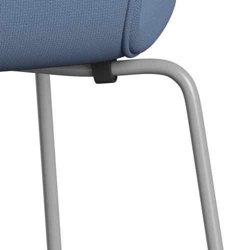 [product_category]-Fritz Hansen 3107 Chair Full Upholstery, Nine Grey/Fame Grey Blue-Fritz Hansen-3107FU-F66130-DRNIGR-FRI-7